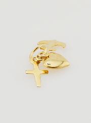 Pendente in Oro 9ct - Ancora Cuore e Croce 10mm