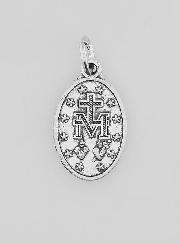 Medaglia Miracolosa con Bordo Rigato - 17mm