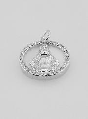 Medaglia Vergine Maria Miracolosa in Madreperla - 15mm