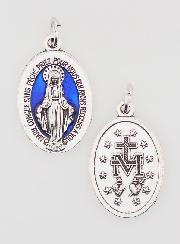 Medaglia Miracolosa Blu - 22mm