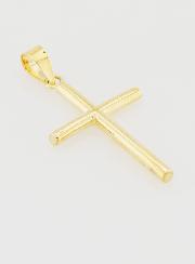 Ciondolo Croce Bastone 21mm - Oro 9ct
