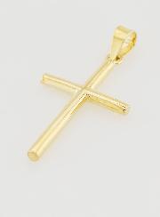 Ciondolo Croce Bastone 21mm - Oro 9ct