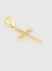 Ciondolo Croce Lavorata 15mm - Oro 9ct