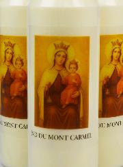 Set di 3 Candele della Novena a Nostra Signora del Monte Carmelo