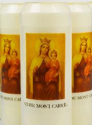 Set di 6 Candele Novena a Nostra Signora del Monte Carmelo