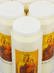 Set di 10 Candele Novena a Nostra Signora del Monte Carmelo