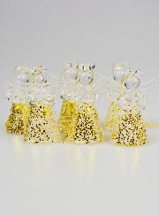 Set di 6 Angeli di Natale da Appendere - 4,5cm