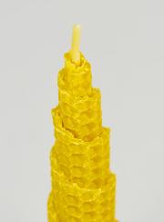 Candela Decorazione 100% Cera d’Api Naturale - 15cm