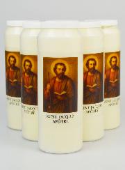 Set di 6 Candele per Novena a San Giacomo Apostolo