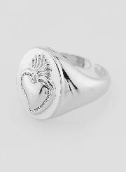 Chevalière Ex Voto in Ottone Argentato Regolabile