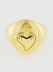 Chevalière Ex Voto in Ottone Dorato Regolabile