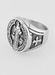 Chevalière di San Benedetto in Acciaio Inox - T17