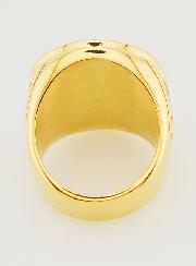 Chevalière di San Benedetto in Inox Dorato - T17