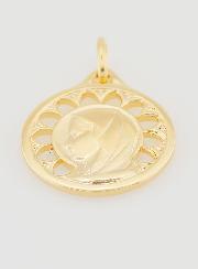 Medaglia Vergine Maria Traforata in Oro Placcato - 20mm