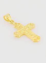 Ciondolo Croce Larga in Oro Placcato - 18mm