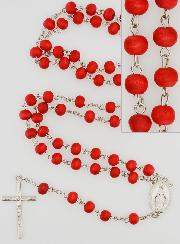 Rosario Vergine Miracolosa in Legno di Rosa