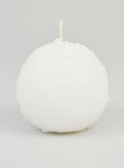 Candela di Natale Palla di neve - 8cm