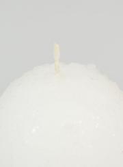 Candela di Natale Palla di neve - 8cm