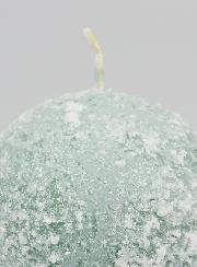 Candela Decorativa Ghiacciata Sfera 8cm - Verde