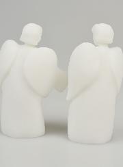 Presepe di Natale in Alabastro - Angeli Messaggeri 8,5 cm