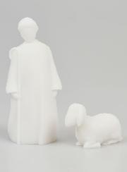 Presepe di Natale in Alabastro - Pastore e Pecora 9cm