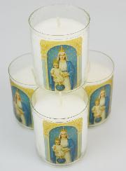 Set di 4 Candele Votive alla Madonna delle Vittorie