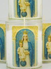 Set di 4 Candele Votive alla Madonna delle Vittorie