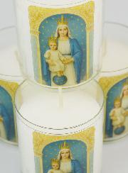 Set di 4 Candele Votive alla Madonna delle Vittorie