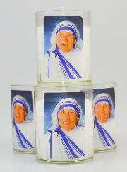 Set di 4 Candele Votive Santa Madre Teresa