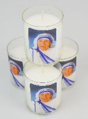 Set di 4 Candele Votive Santa Madre Teresa