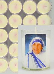 Set di 24 Candele Votive Santa Madre Teresa