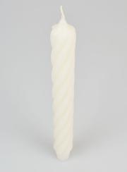 Candela Rustica Twist 25cm - Avorio