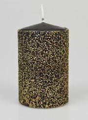 Candela Decorativa di Lusso - Nero & Oro