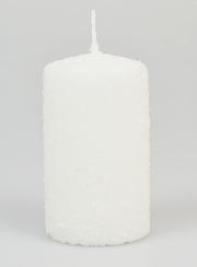 Candela di Natale Effetto Neve - 10cm