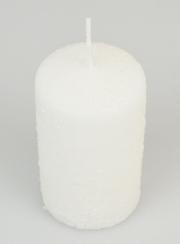 Candela di Natale Effetto Neve - 10cm