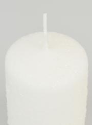 Candela di Natale Effetto Neve - 10cm