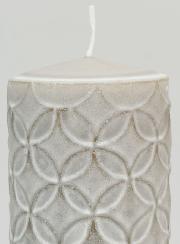Candela Decorativa Effetto Ceramica – Grigia