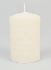 Candela Decorativa Effetto Ceramica – Avorio