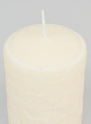 Candela Decorativa Effetto Ceramica – Avorio