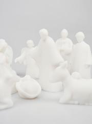 Presepe di Natale Completo in Alabastro - 12 Pezzi