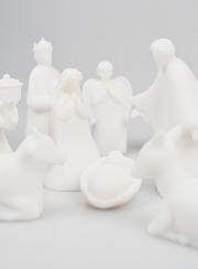 Presepe di Natale Completo in Alabastro - 12 Pezzi