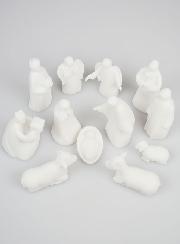 Presepe di Natale Completo in Alabastro - 12 Pezzi