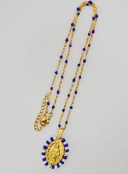 Medaglia Miracolosa Marinière + Catena con Perle