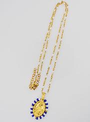 Collana Religiosa Perlata & Pendente Miracolosa Marinière