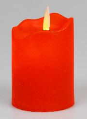 Candela da Chiesa Elettrica a Batteria - Rossa