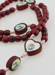 Rosario della Vergine Miracolosa – Grani in Legno