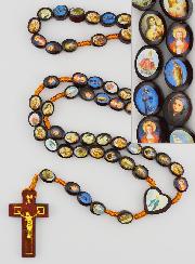 Rosario della Vergine Miracolosa in Legno - 60 cm