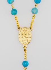 Chapelet Vierge Miraculeuse en Perles d'Agate