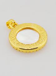 Medaglia San Michele in Ottone e Madreperla - 22 mm