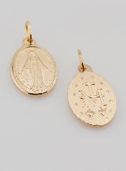 Medaglia Miracolosa Placcata Oro - 17 mm